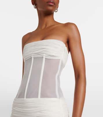 Bridal - Abito a corsetto con velo | Christopher Esber
