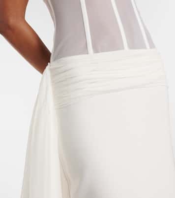 Bridal - Abito a corsetto con velo | Christopher Esber