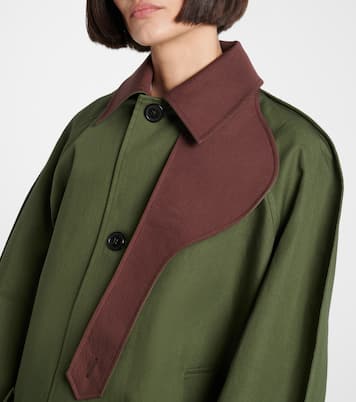 Cotton asymmetric jacket | JW Anderson