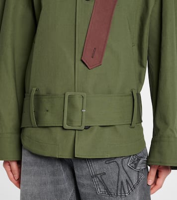 Cotton asymmetric jacket | JW Anderson