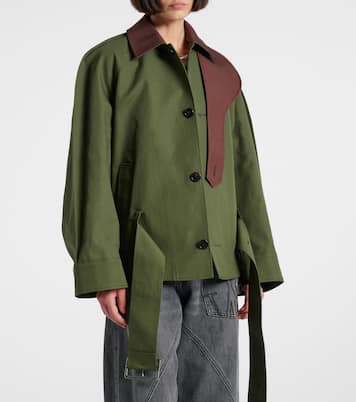 Cotton asymmetric jacket | JW Anderson