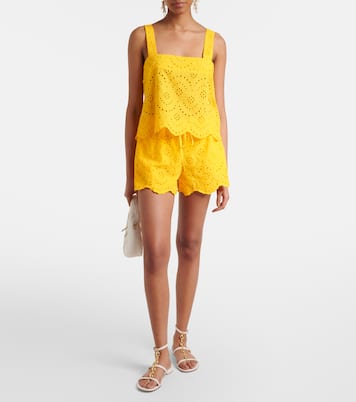 Shorts in cotone sangallo | Poupette St Barth