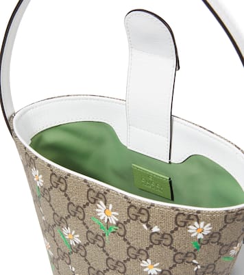GG Canvas floral bucket bag | Gucci Kids