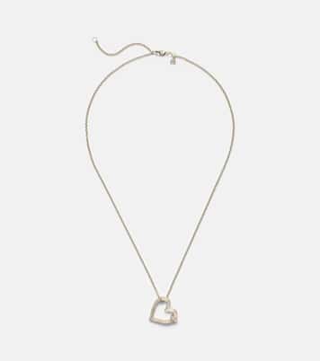 Lovebirds 14kt gold necklace with diamonds | Sydney Evan