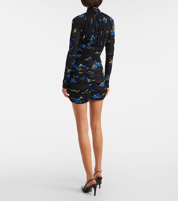 Cutout floral jersey minidress | Blumarine