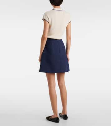 Minifalda de Crepe Couture con lazo | Valentino