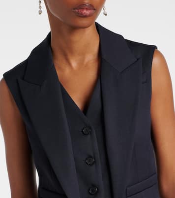 Cropped wool vest | McQueen