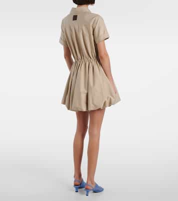 Vestido camisero de algodón y seda | Loewe