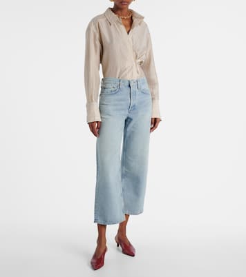 Arc cropped mid-rise wide-leg jeans | Agolde