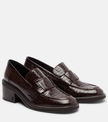 Tylor 60 croc-effect leather loafers | Jimmy Choo