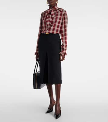 Mid-rise wool culottes | Saint Laurent