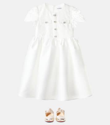Embellished lace taffeta dress | Self-Portrait Kids