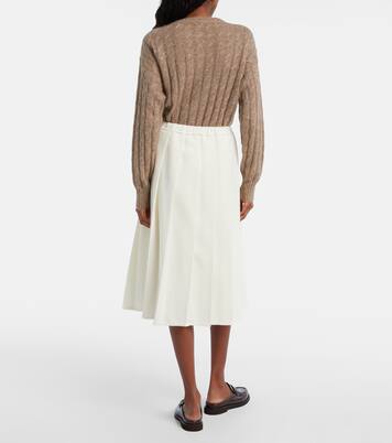 Pleated midi skirt | Brunello Cucinelli
