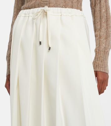 Pleated midi skirt | Brunello Cucinelli