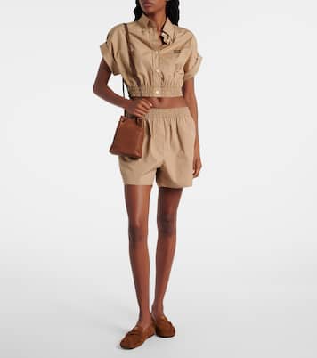 Logo leather crossbody bag | Miu Miu