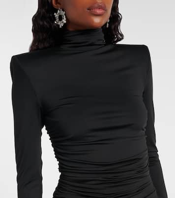 Embellished ruched jersey minidress | Area