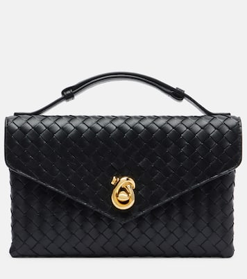 Knot Lock 인트레치아토 레더 토트 백 | Bottega Veneta