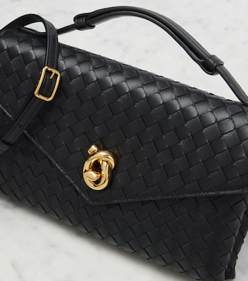 Knot Lock 인트레치아토 레더 토트 백 | Bottega Veneta