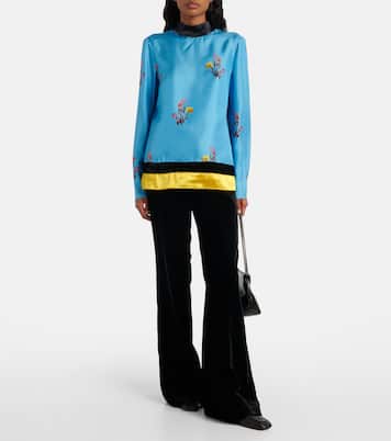 Floral silk top | Marni