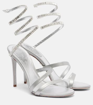 Sandales Cleo Spark 105 en cuir métallisé  | Rene Caovilla