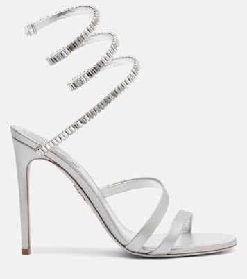 Sandales Cleo Spark 105 en cuir métallisé  | Rene Caovilla