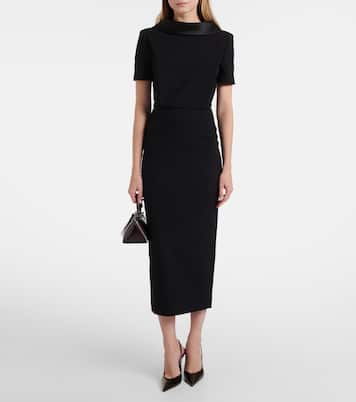 Anok 105 mirrored leather slingback pumps | Amina Muaddi