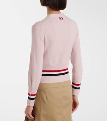 Cropped cashmere cardigan | Thom Browne