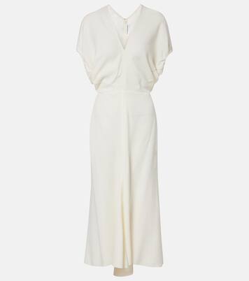 Edith 크레이프 새틴 미디 드레스 | Victoria Beckham