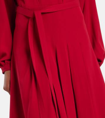 Robe midi Haileen en crêpe cady de soie et laine | Loro Piana