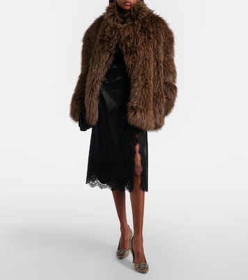 Hangisi 90 레오파드 프린트 카프 헤어 펌프스 | Manolo Blahnik