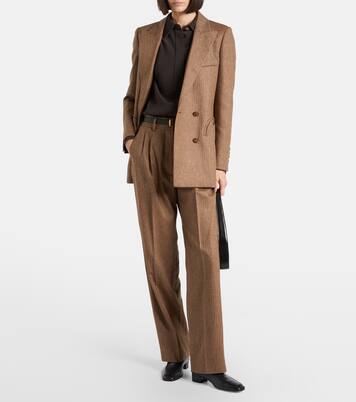 Weite Hose Amel aus Seide und Wolle | Blazé Milano