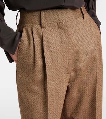 Weite Hose Amel aus Seide und Wolle | Blazé Milano