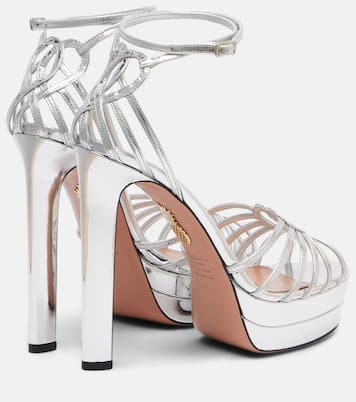 Sandales Sweetheart à plateau en cuir | Aquazzura
