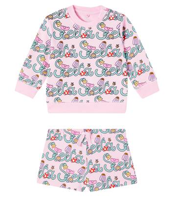 Baby Set Stella Vine aus Sweatshirt und Shorts | Stella McCartney Kids