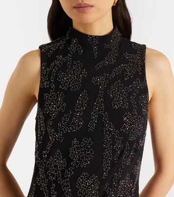 Sylven beaded georgette maxi dress | Veronica Beard