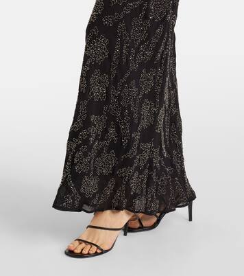 Sylven beaded georgette maxi dress | Veronica Beard