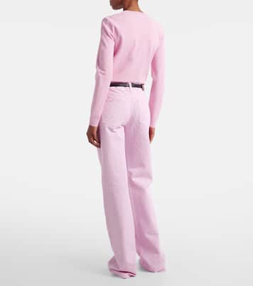 GG jacquard straight jeans | Gucci