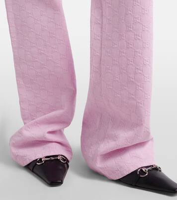 GG jacquard straight jeans | Gucci
