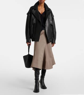 Mantel Michah aus Leder | Nour Hammour