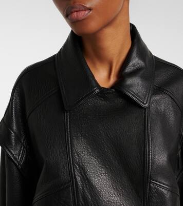 Mantel Michah aus Leder | Nour Hammour