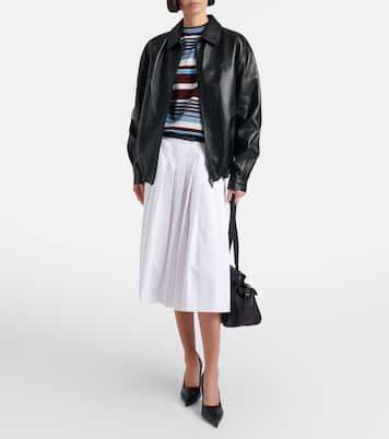 Leather blouson jacket | Prada