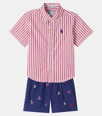 Bébé – Ensemble chemise et short rayé en coton | Polo Ralph Lauren Kids