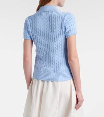 Cable-knit cotton cardigan | Polo Ralph Lauren