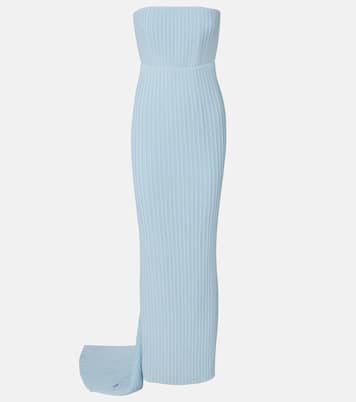 Hurlee pleated strapless gown | Solace London