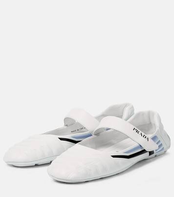 Leather ballet flats | Prada
