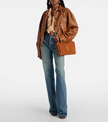 Sac Kate Medium réversible en daim et cuir | Saint Laurent