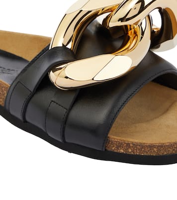 Embellished leather slides | JW Anderson