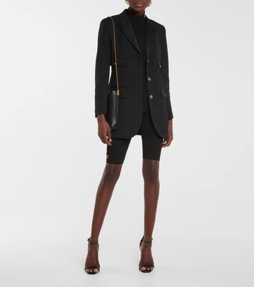 Top de seda con cuello alto | Saint Laurent