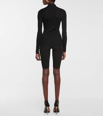 Top de seda con cuello alto | Saint Laurent