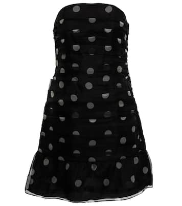 Vestido corto Margot de seda con lunares | SIR